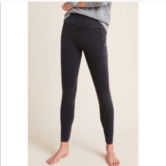 Anthropologie - Saturday Sunday Leggings Maroon Women's Size Small Red Pockets - Picture 16 of 16